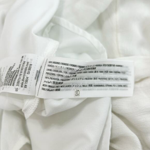 Hollister White Lace Detail Short Sleeve Fit & Flare Dress Size M - Picture 5 of 5